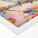 Rolled canvas showcasing vibrant African tribal wall art design, featuring intricate patterns and rich colors, securely packaged in a durable cardboard tube for shipping.