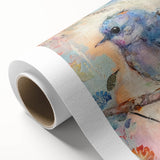 Rolled canvas showcasing vibrant African tribal wall art design, highlighted by intricate patterns and rich colors, securely packaged in a protective tube for shipping.