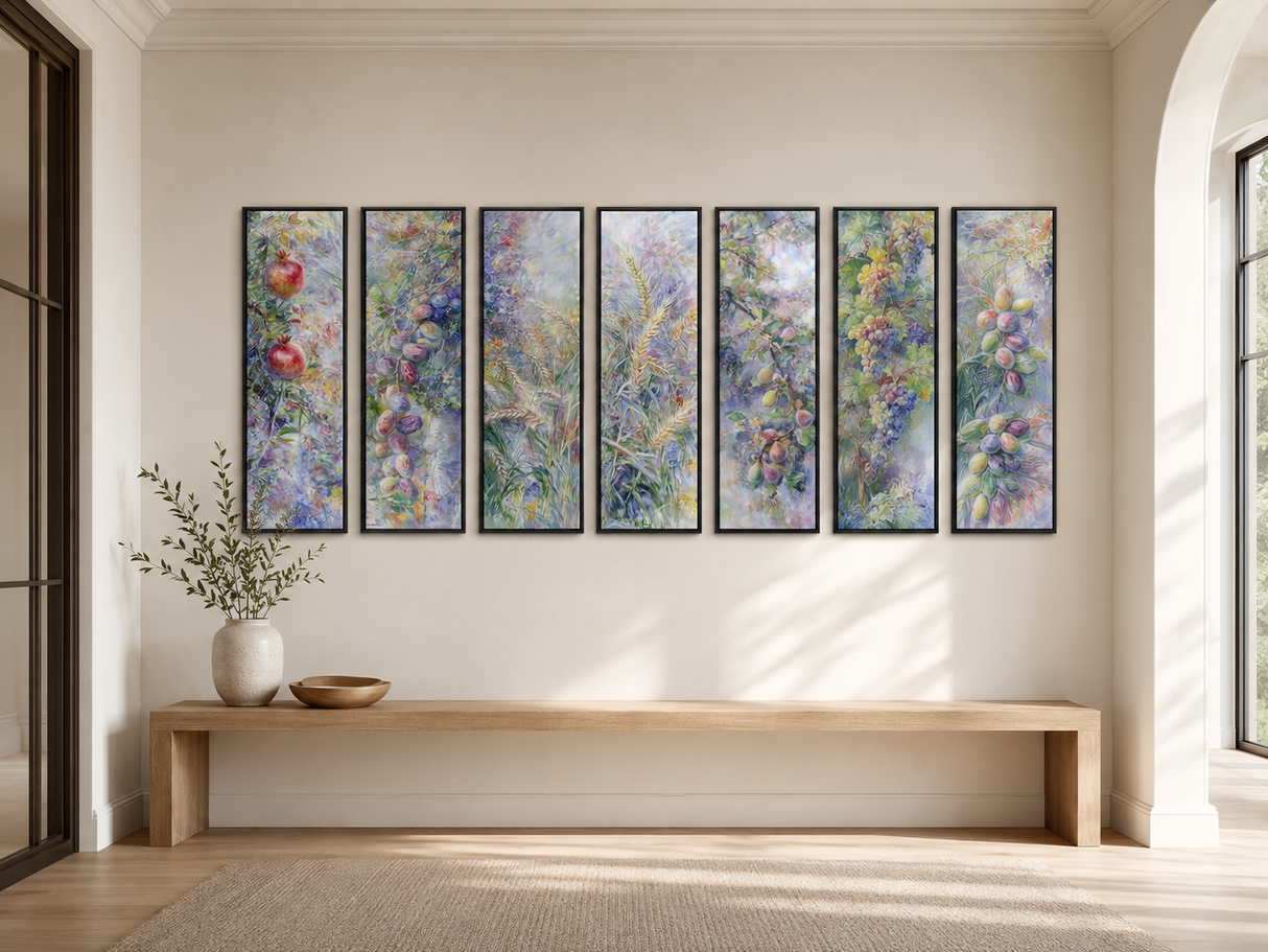 Seven Species of Israel framed wall art set by Modern Wall Art Co. - image 2
