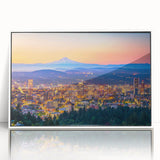 Art deco poster featuring a geometric pattern in muted gold and navy, printed on canvas.