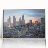 Art deco poster featuring a geometric pattern in pastel shades on canvas, suitable for nursery wall art.