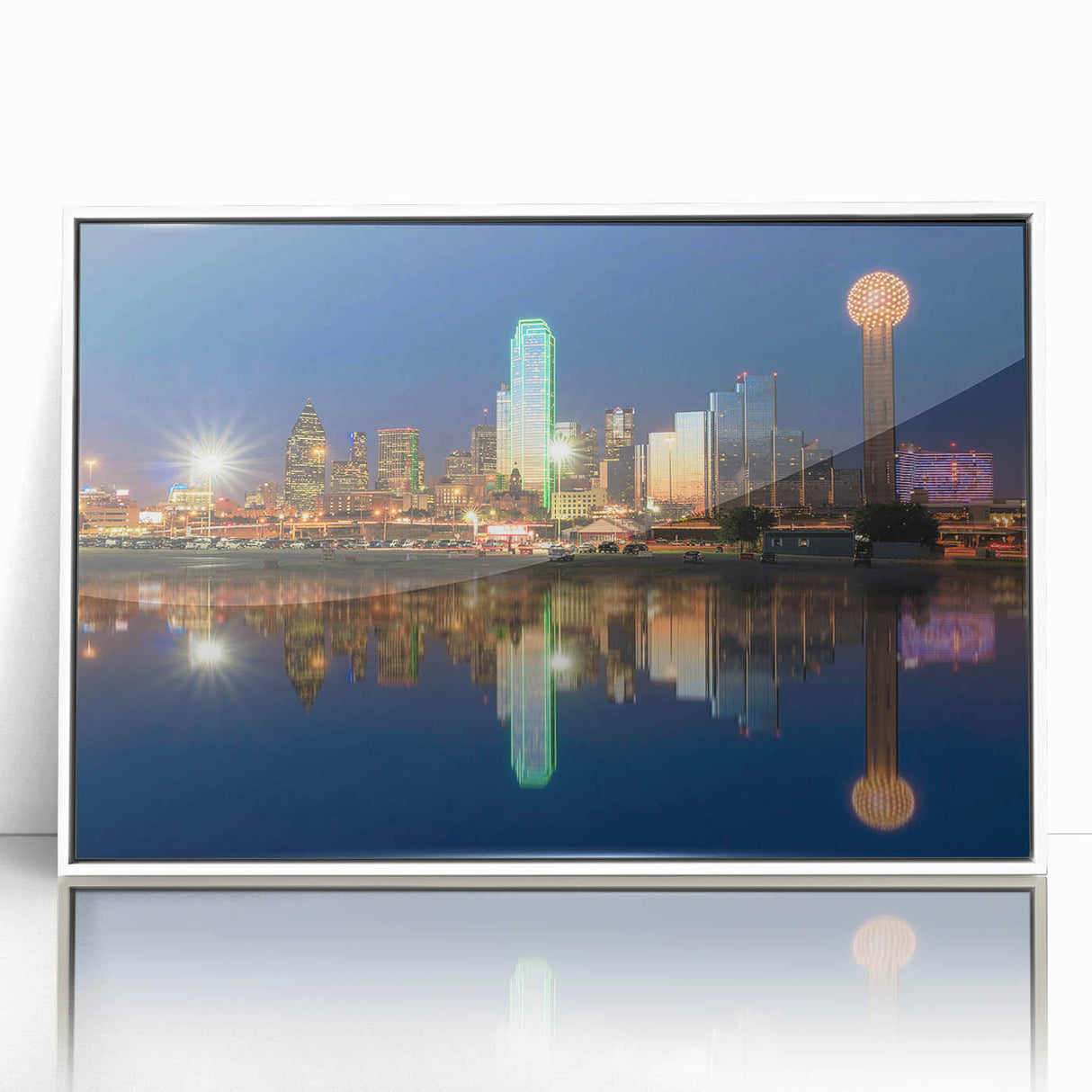 Art Deco poster featuring a stylized geometric pattern in bold black and gold, printed on canvas.