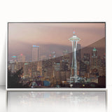 Art deco poster featuring a geometric pattern in muted gold and navy blue tones, printed on canvas.