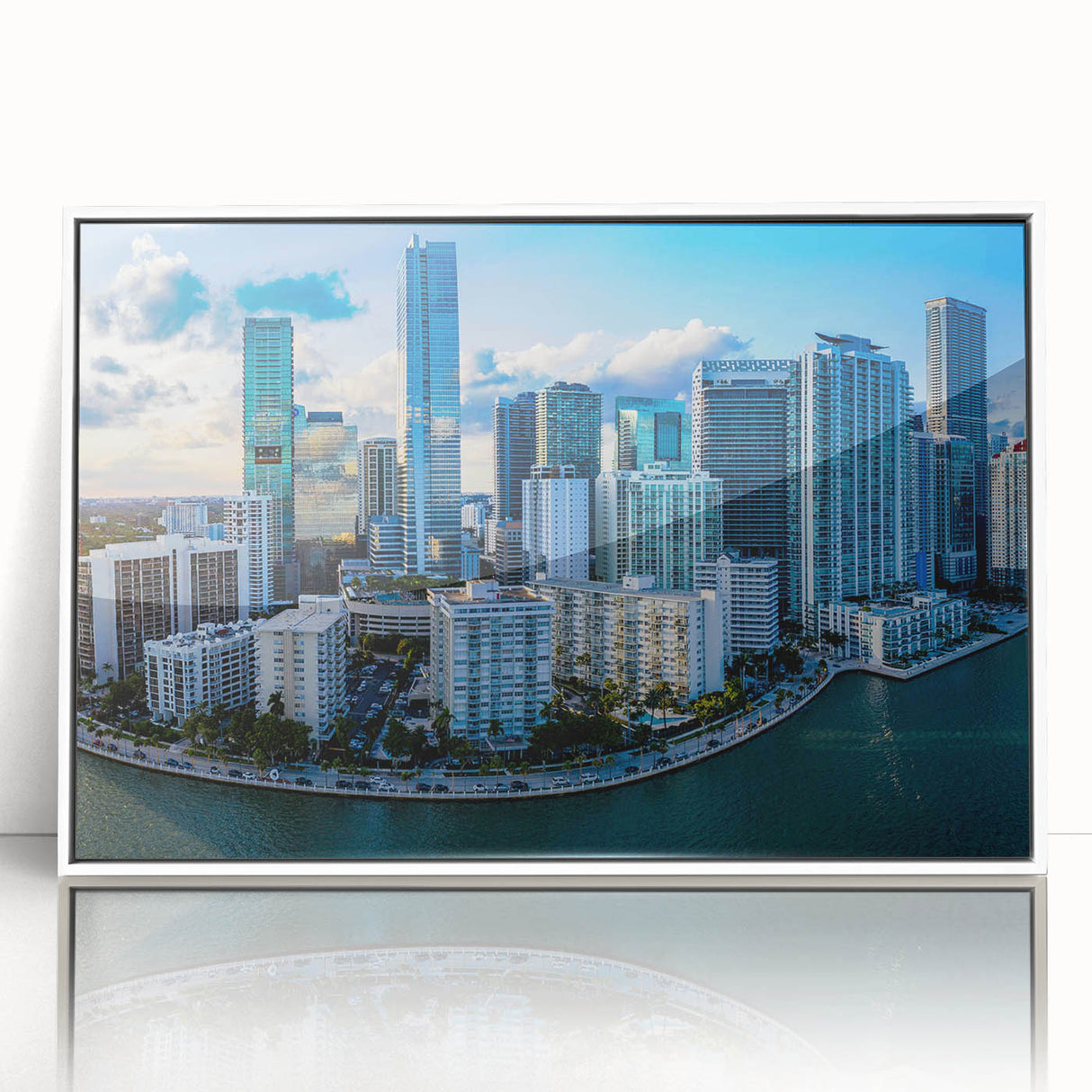 Art deco poster featuring a stylized stork in pastel shades, ideal for nursery wall art.