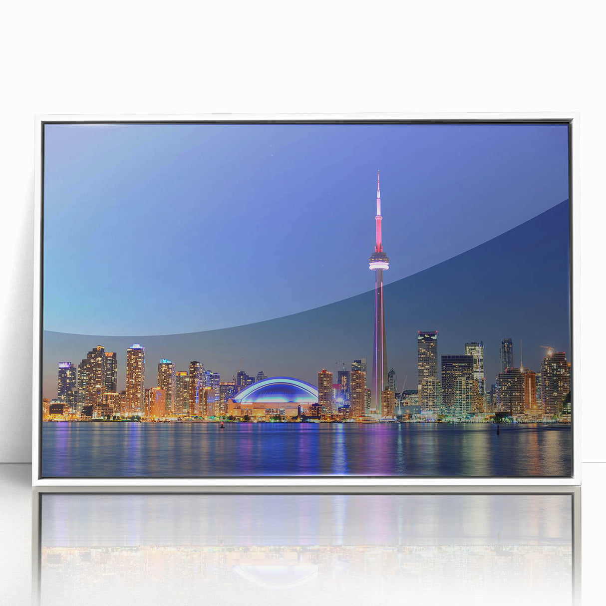 Art deco poster of a stylized stork in pastel shades, ideal for nursery wall art on acrylic print.