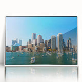 Art deco poster featuring a geometric pattern in muted gold and teal tones on canvas, ideal for nursery wall decor.