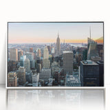 Art deco poster featuring a stylized stork in pastel hues on a canvas, ideal for nursery wall art.