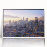 Art deco poster featuring a geometric pattern in muted gold and teal, printed on high-quality canvas.