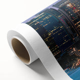 Art deco poster featuring a stylized stork in soft pastel shades, ideal for nursery wall art.