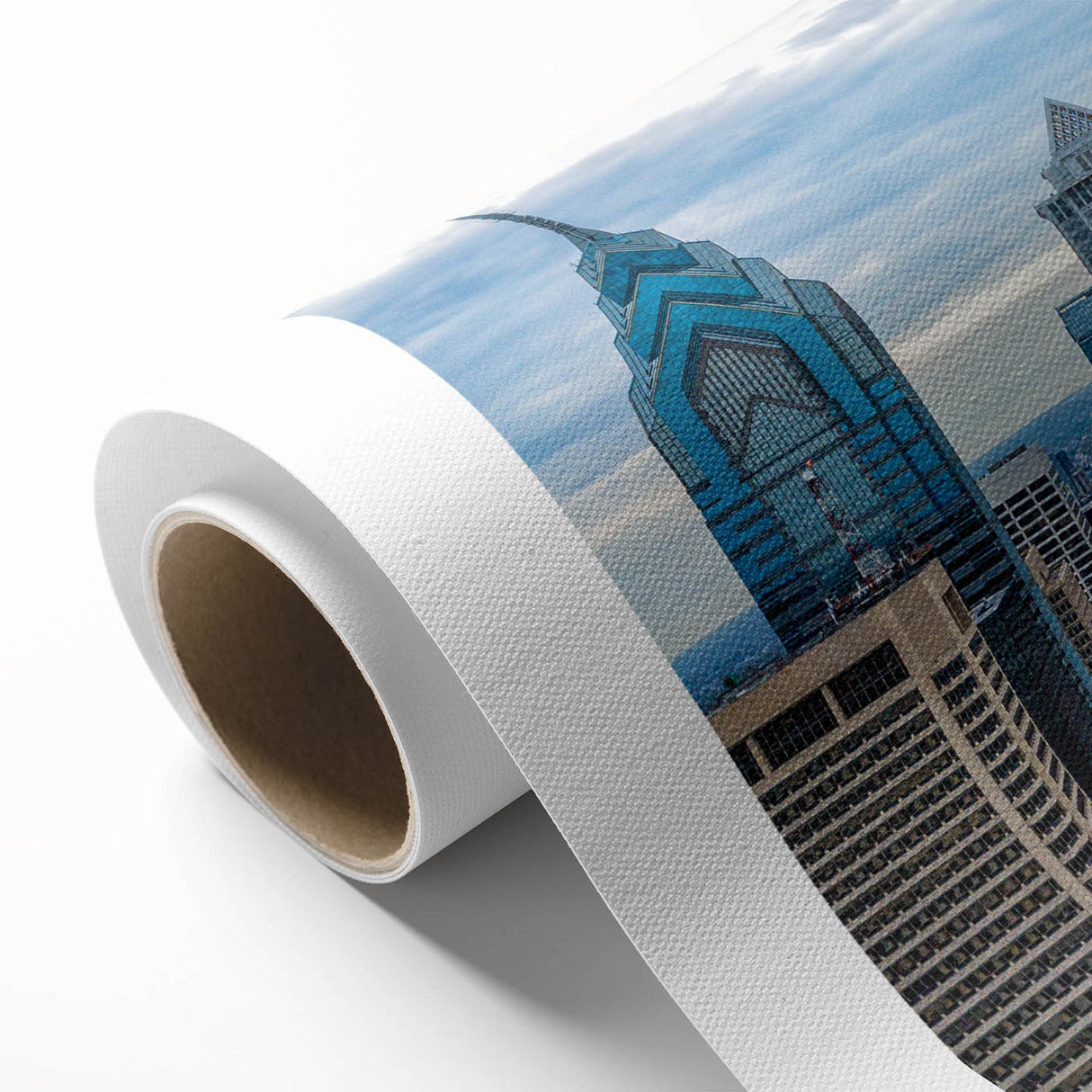 Art deco poster featuring a stylized stork in pastel shades, ideal for nursery wall art.