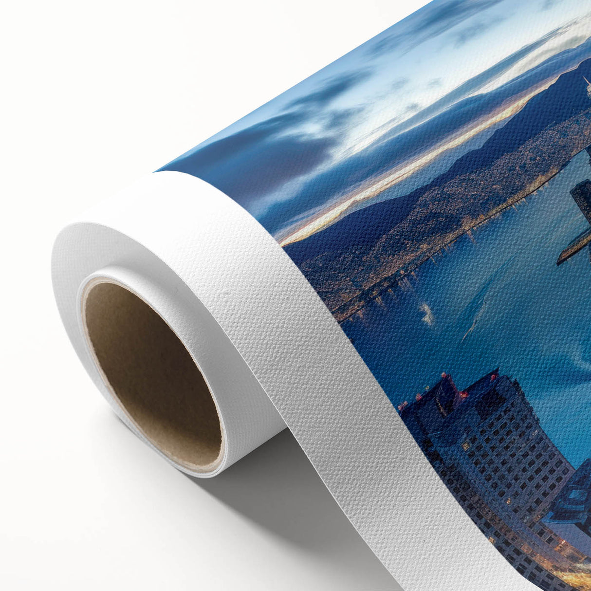 Art deco poster featuring a stylized stork in pastel shades on canvas, ideal for nursery wall art.