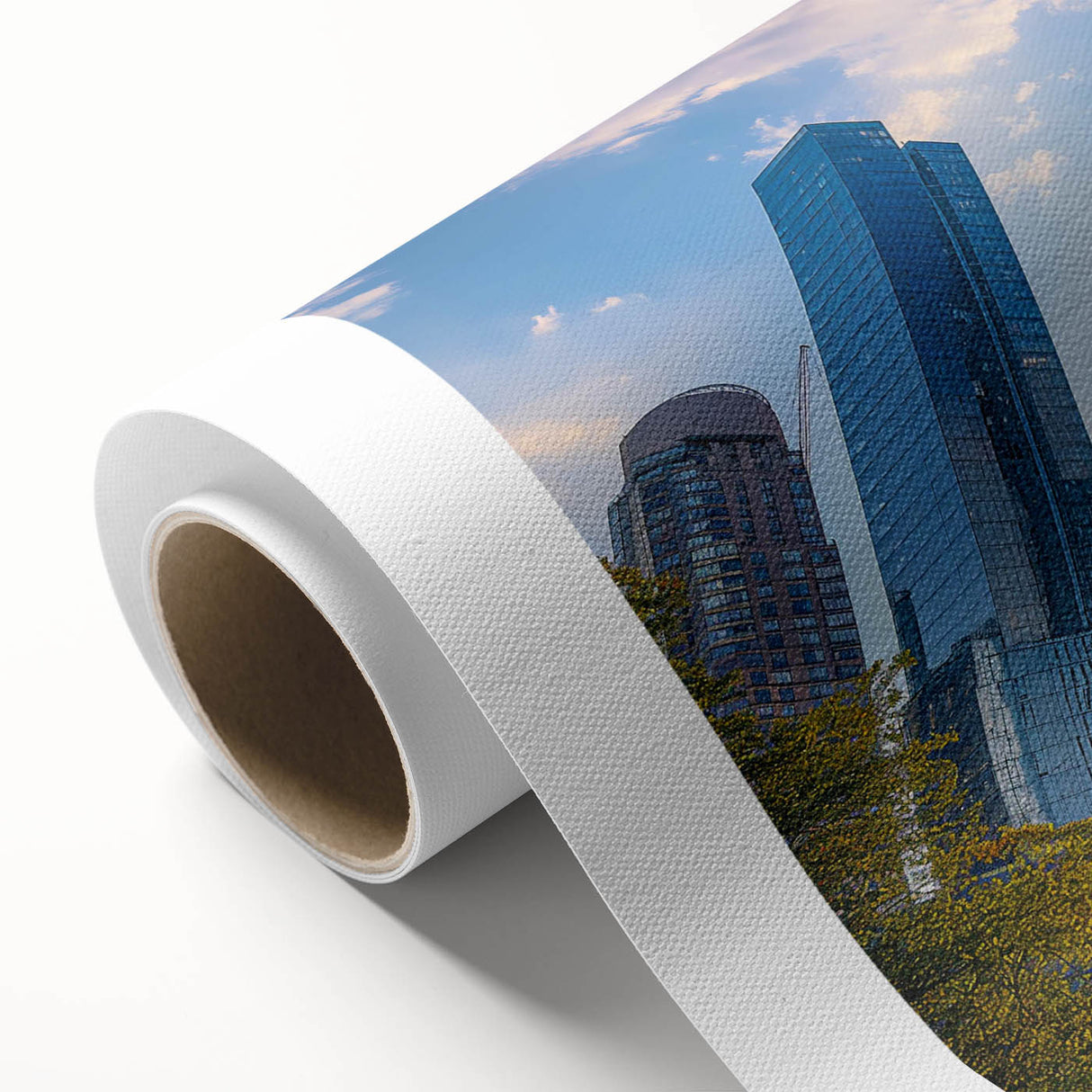 Art deco poster of a stylized stork in pastel shades on canvas, ideal for nursery wall art.