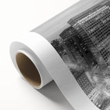 Art Deco style poster of a geometric peacock in teal and gold, suitable as nursery wall art or dining room decor.