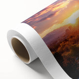 Art deco poster featuring a stylized stork in pastel shades on canvas, ideal for nursery wall art.