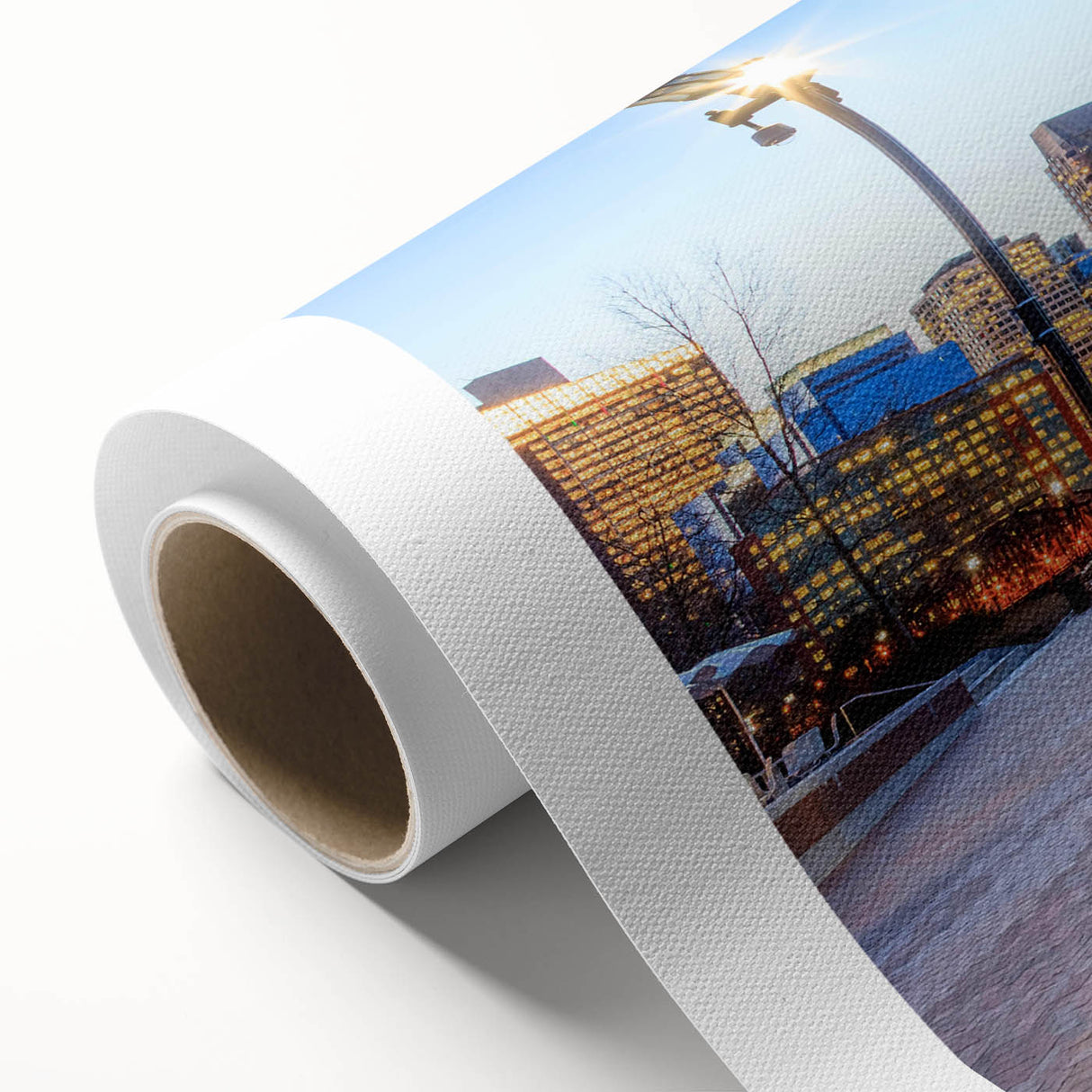 Art deco poster featuring pastel-hued geometric shapes on canvas, ideal for nursery wall art.