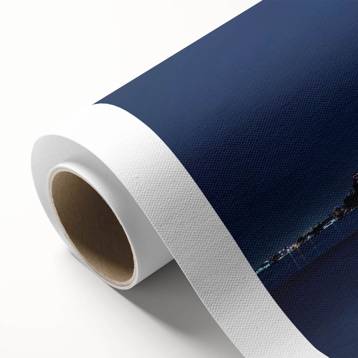 Art deco poster featuring a serene lakeside scene in soft pastel shades, ideal for nursery wall art.