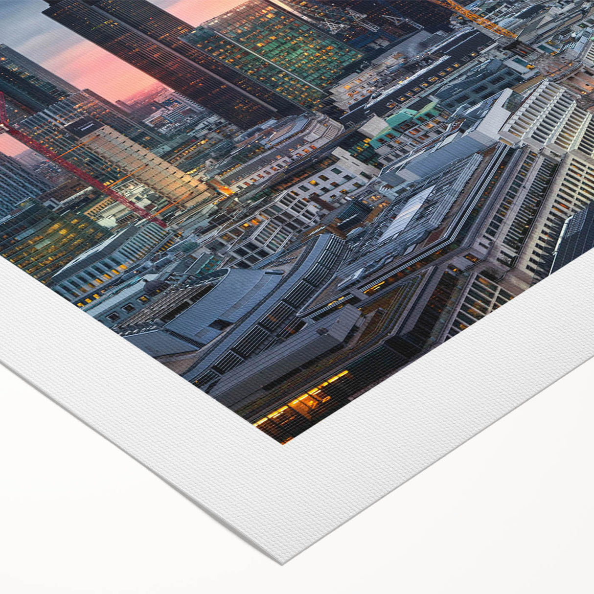 Art deco poster featuring geometric patterns and metallic gold and black colors on acrylic print.