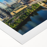 Art deco poster featuring a geometric pattern in gold and black, ideal for dining room or bathroom wall art.