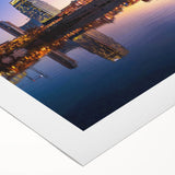 Art deco poster featuring geometric patterns in gold and black, ideal for dining room or bathroom wall art.