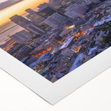 Art deco poster featuring geometric patterns in gold and black, printed on canvas, suitable for dining room or bathroom.