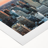 Art Deco poster featuring geometric patterns in gold and black, ideal for dining room wall art.