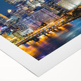 Art deco poster featuring a geometric pattern in muted gold and navy tones, ideal for dining room or bathroom wall art.