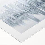 Art deco poster featuring geometric shapes in gold and black tones, ideal for dining room wall art.