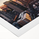 Art deco poster featuring geometric shapes in black, gold, and white, ideal for dining room or bathroom wall art.