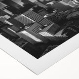 Art deco poster featuring a stylized geometric pattern in black and gold tones, ideal for dining room or bathroom wall art.