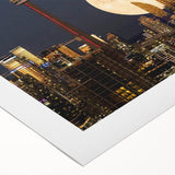 Art deco poster featuring a stylized geometric pattern in gold and black, ideal for dining room wall art.