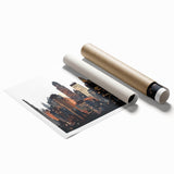 Extra large canvas print featuring delicate floral art in pastel shades.