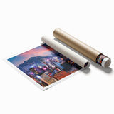 Extra large canvas with detailed floral art in soft pastel shades, ideal for classy bathroom or large living room decor.