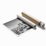 Extra large floral art on canvas featuring soft pink and white flowers.