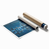 Extra large canvas with a floral design in soft pastel shades, suitable for classy bathroom or large living room decor.