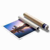 Extra large canvas depicting vibrant floral art in rich blues and greens.