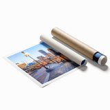 Extra large floral art on canvas, featuring vibrant multicolored blossoms.