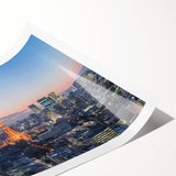 Extra large wall art featuring line art flowers on canvas, using black and white colors.