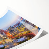 Extra large wall art featuring line art flowers in black on a white canvas, ideal for large living room decor.