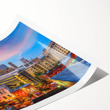 Extra large wall art featuring line art flowers in black on a white canvas, suited for large living room decor.