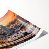 Extra large wall art featuring line art flowers in black on white canvas, ideal for large living room decor.