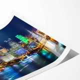 Extra large wall art depicting line art flowers in black and white, ideal for large living room wall decor.