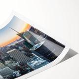 Extra large wall art featuring line art flowers in black on a white canvas, ideal for large living room decor.