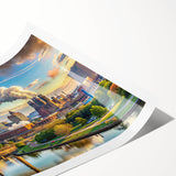 Extra large canvas print featuring line art flowers in black on white, ideal for large living room wall art.