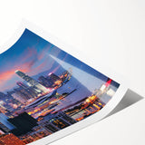 Extra large wall art featuring line art flowers in black and white, ideal for large living room decor.