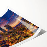 Extra large wall art featuring line art flowers in black and white, ideal for large living room decor.