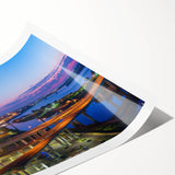 Extra large wall art featuring line art flowers in black on white canvas, ideal for large living room decor.