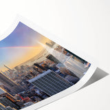 Extra large wall art featuring line art flowers in black and white, ideal for large living room wall decor.