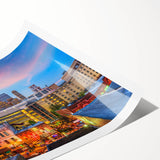 Extra large wall art featuring line art flowers in black on white canvas, ideal for large living room decor.