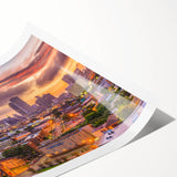 Extra large wall art on canvas featuring line art flowers in black and white, ideal for large living room wall decor.