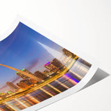 Extra large wall art featuring line art flowers in black on a white canvas, ideal for large living room decor.